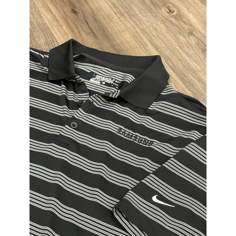 Nike Golf‎ Dri Fit Short Sleeve Size XL Striped Tour Performance Men's Polo